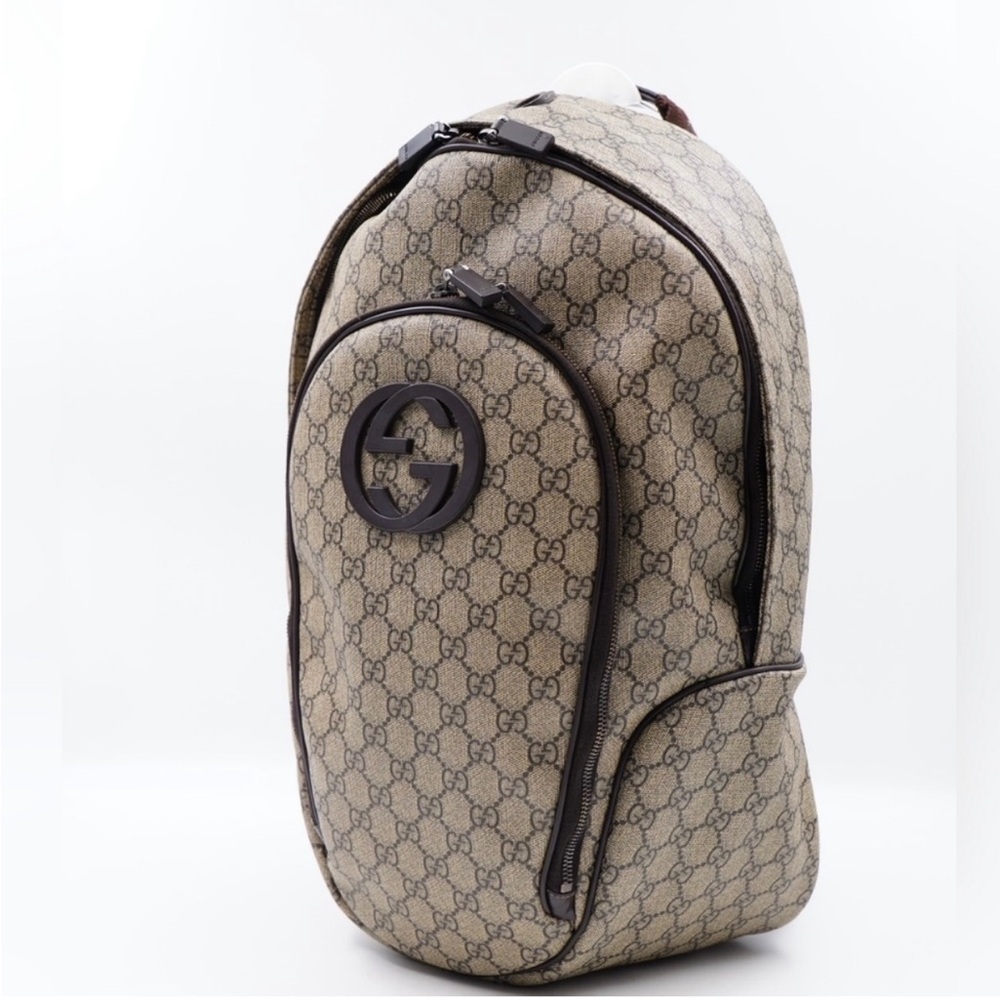 Gucci Interlocking Gg Plus Canvas Backpack - image 3